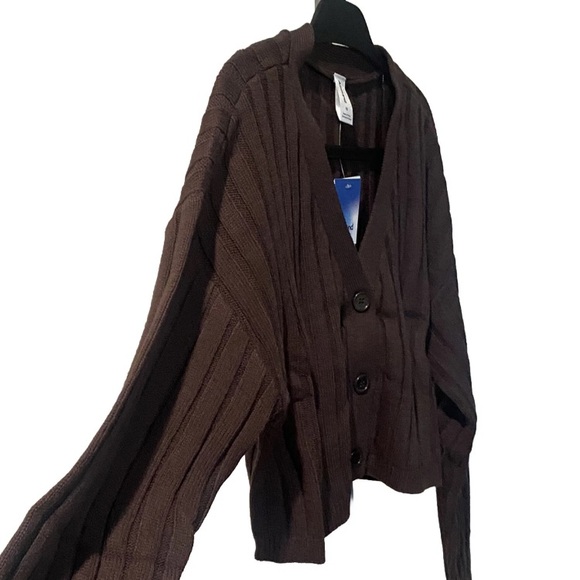 Abound-Long Sleeve Ribbed Cropped Cardigan-Women’s Size: 1X-Color: Brown-NEW!! - Picture 6 of 14